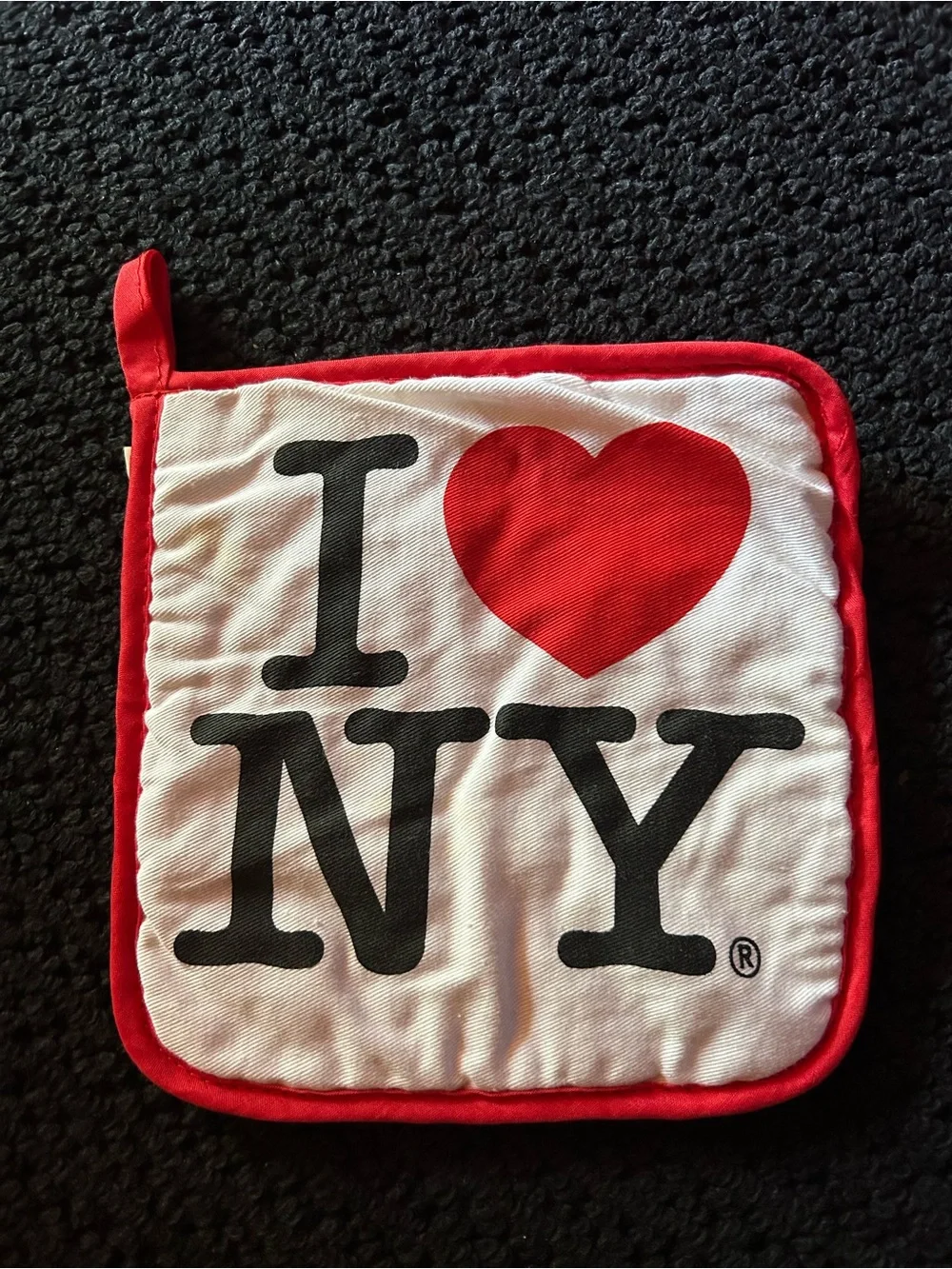I ♥ NY Red & White Potholder